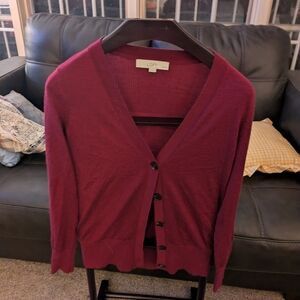 LOFT Deep Red Women's Cardigan